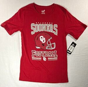 Gen2 Oklahoma Sooners Football Red Short Sleeve T-Shirt Youth Size 14/16